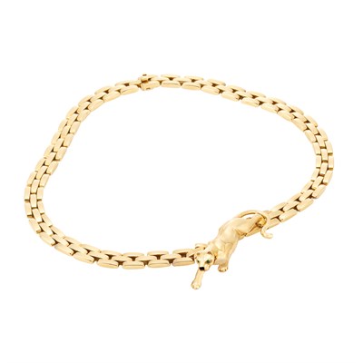 Lot 573 - Gold Panther Necklace, Cartier