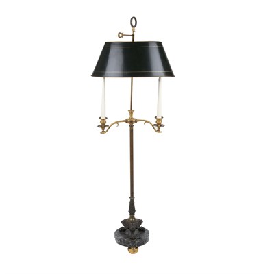 Lot 534 - Empire Gilt and Patinated-Bronze Two-Light...