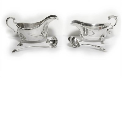 Lot 385 - Two Tiffany & Co. Sterling Silver Sauceboats...