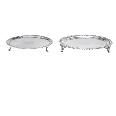 Lot 348 - George III Silver Salver Solomon Hougham,...