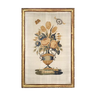 Lot 442 - Framed English Silkwork Picture Height 24...