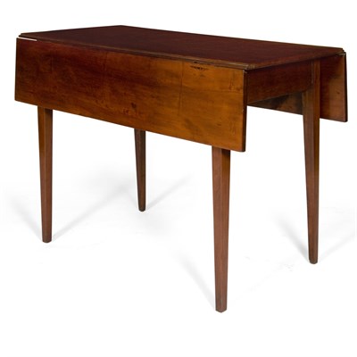 Lot 90 - Federal Cherry Drop-Leaf Table 19th Century...