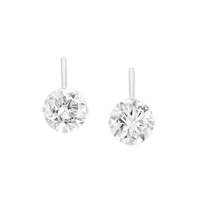 Lot 299 - Pair of Diamond Stud Earrings