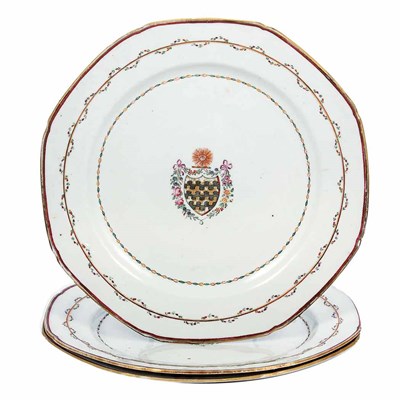 Lot 507 - Group of Three Chinese Export Armorial...