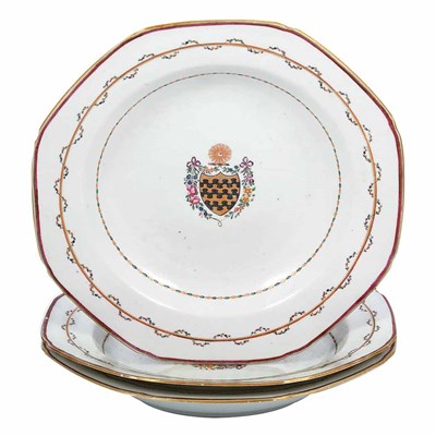 Lot 508 - Group of Three Chinese Export Armorial...