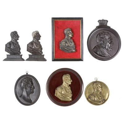Lot 161 - Group of Seven Cast Iron and Brass Wellington...