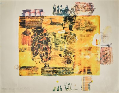 Lot 96 - Robert Rauschenberg YELLOW BODY Color offset...