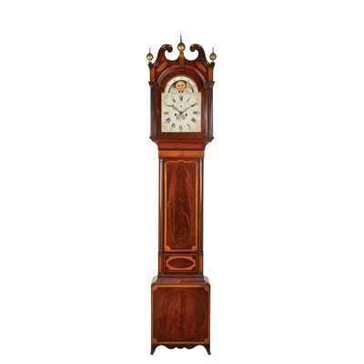 Lot 157 - Federal Inlaid Mahogany Tall Case Clock New...