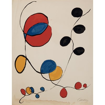 Lot 2 - Alexander Calder (1898-1976) COMPOSITION Color...