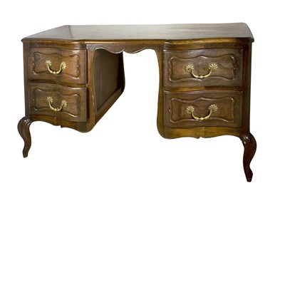 Lot 121 - Provincial Style Fruitwood Desk Height 29...