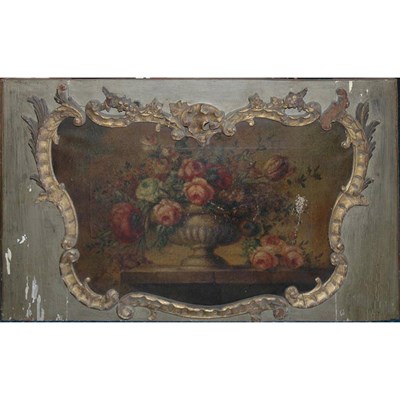 Lot 543 - Louis XV Style Oil on Canvas Inset Painted...