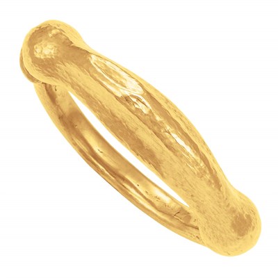 Lot 408 - High Karat Gold Bangle Bracelet, Lalaounis