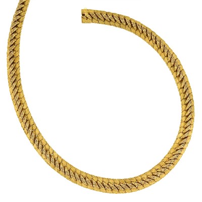 Lot 469 - Gold Mesh Necklace, Gubelin