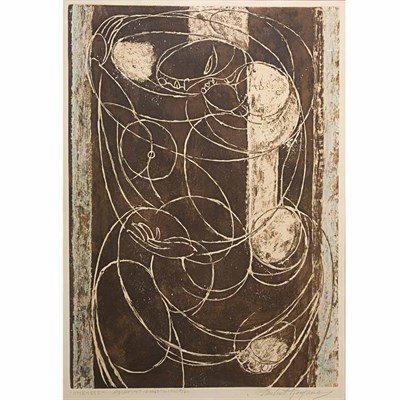 Lot 87 - Umberto Romano ONENESS Hand-colored aquatint,...