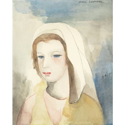 Lot 8 - Marie Laurencin French, 1883-1956 Jeune Fille...