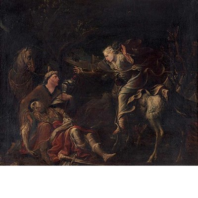 Lot 42 - German School 18th Century Tancred and Erminia...