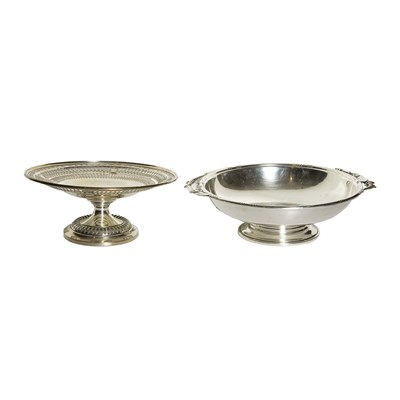 Lot 373 - Two Sterling Silver Compotes Total...
