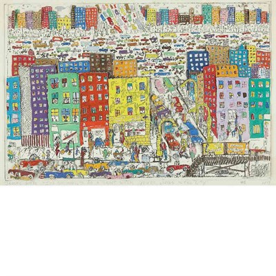 Lot 75 - James Rizzi IT'S SO HARD TO BE A SAINT WHEN...