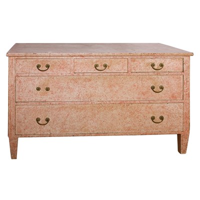 Lot 249 - Country Painted Chest of Drawers Height 29...