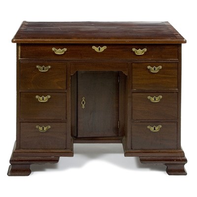 Lot 283 - George III Mahogany Kneehole Desk The...