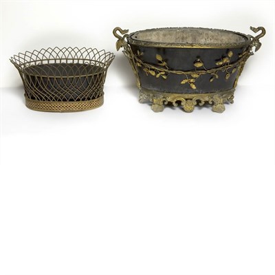 Lot 317 - Two Gilt-Metal Mounted Jardinieres