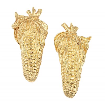 Lot 353 - Pair of Dominique Aurientis Corn Cob Earclips