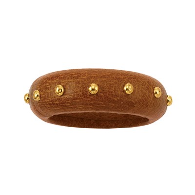 Lot 342 - Yves Saint Laurent Leather Bangle Bracelet