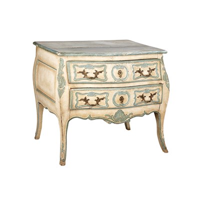 Lot 445 - Italian Rococo Painted Wood Commode Height 31...
