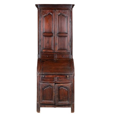 Lot 136 - French Provincial Oak Secretaire Height 7 feet...