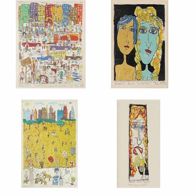 Lot 73 - James Rizzi (b. 1950) THE BANNANA; LOVERS; HOT...