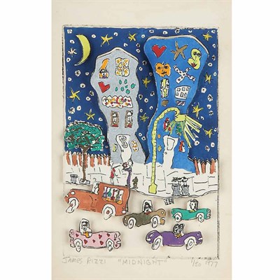 Lot 74 - James Rizzi SUNRISE; NOON; MIDNIGHT; SUNSET...