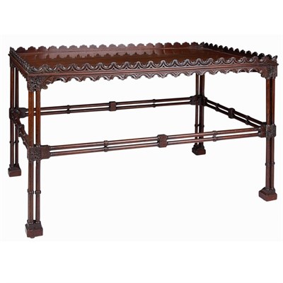 Lot 523 - George III Mahogany Tea Table Now a low table,...