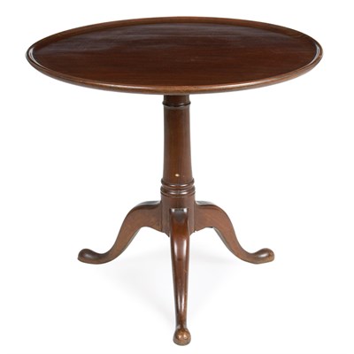 Lot 123 - Chippendale Mahogany Tilt-Top Tea Table Late...