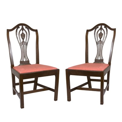 Lot 83 - Assembled Pair of Federal Mahogany Side Chairs...
