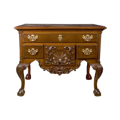 Lot 116 - Chippendale Style Mahogany Lowboy In the...
