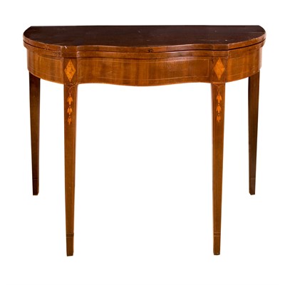 Lot 145 - Federal Style Inlaid Mahogany Serpentine Front...