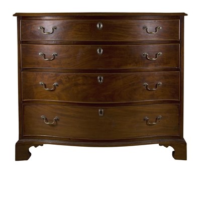 Lot 182 - George III Mahogany Serpentine Front Chest of...