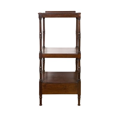 Lot 114 - Regency Mahogany Three-Tier Etagere With an...