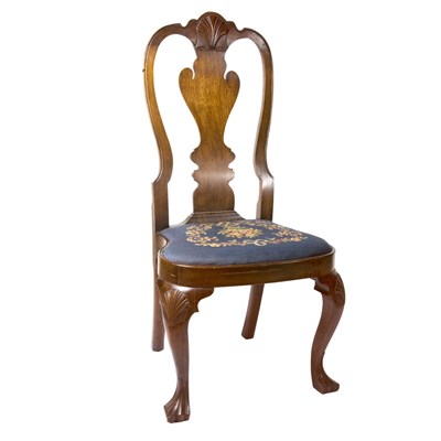 Lot 120 - Queen Anne Style Mahogany Side Chair In the...