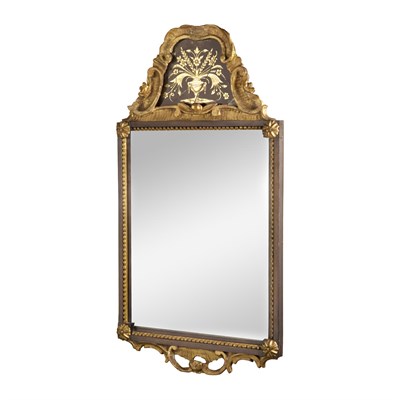 Lot 170 - Continental Parcel Gilt and Eglomise Mirror...