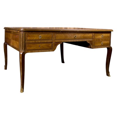 Lot 404 - Transitional Louis XV/XVI Style Fruitwood Desk...