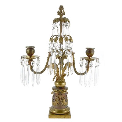 Lot 555 - Empire Style Gilt and Patinated-Bronze...