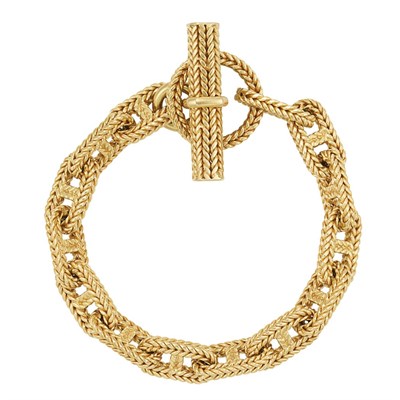 Lot 403 - Gold Link Bracelet, Hermes