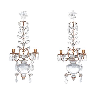 Lot 464 - Pair of Neoclassical Style Gilt-Metal Rock...