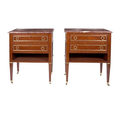 Lot 97 - Pair of Louis XVI Style Gilt-Metal Mounted...