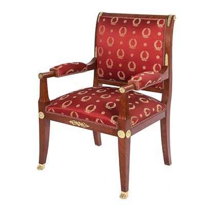 Lot 410 - Empire Style Gilt-Metal Mounted Rosewood...
