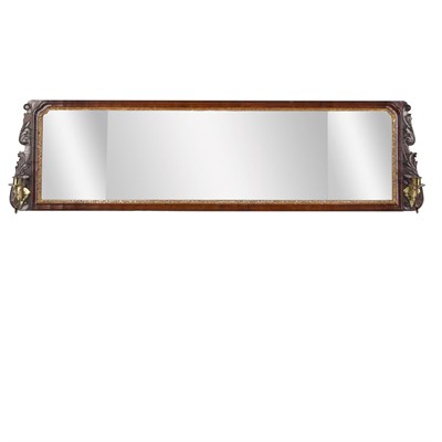 Lot 216 - George II Parcel Gilt Mahogany Overmantel...