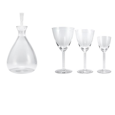 Lot 362 - Lalique Molded Glass Phalsbourg Partial...