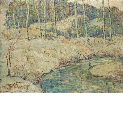 Lot 156 - Ernest Lawson American, 1873-1939 Brook in...