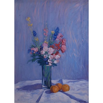 Lot 82 - Niek van der Plas Dutch, b. 1954 Still Life...